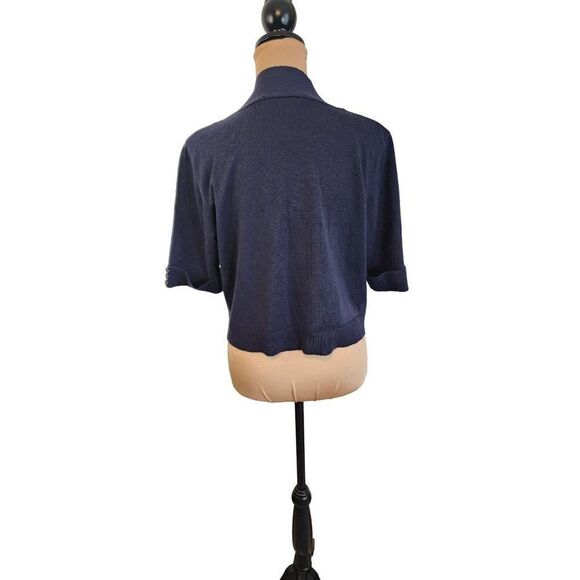 89th and Madison Navy Blue Open Cardigan in a Large - Picture 3 of 7